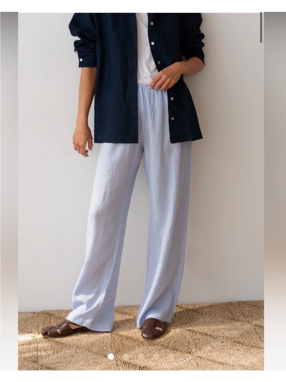 DONNI. The Linen Simple Pant